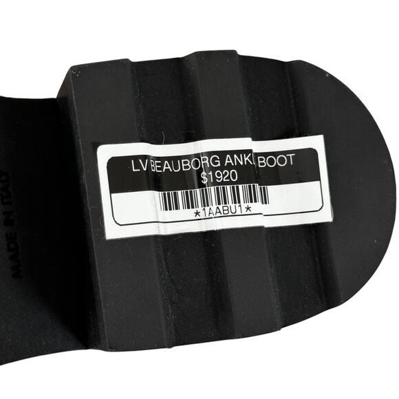 Louis Vuitton LV Beaubourg Ankle‎ Boot Black EU 38 US 7 NWOB - Picture 9 of 10